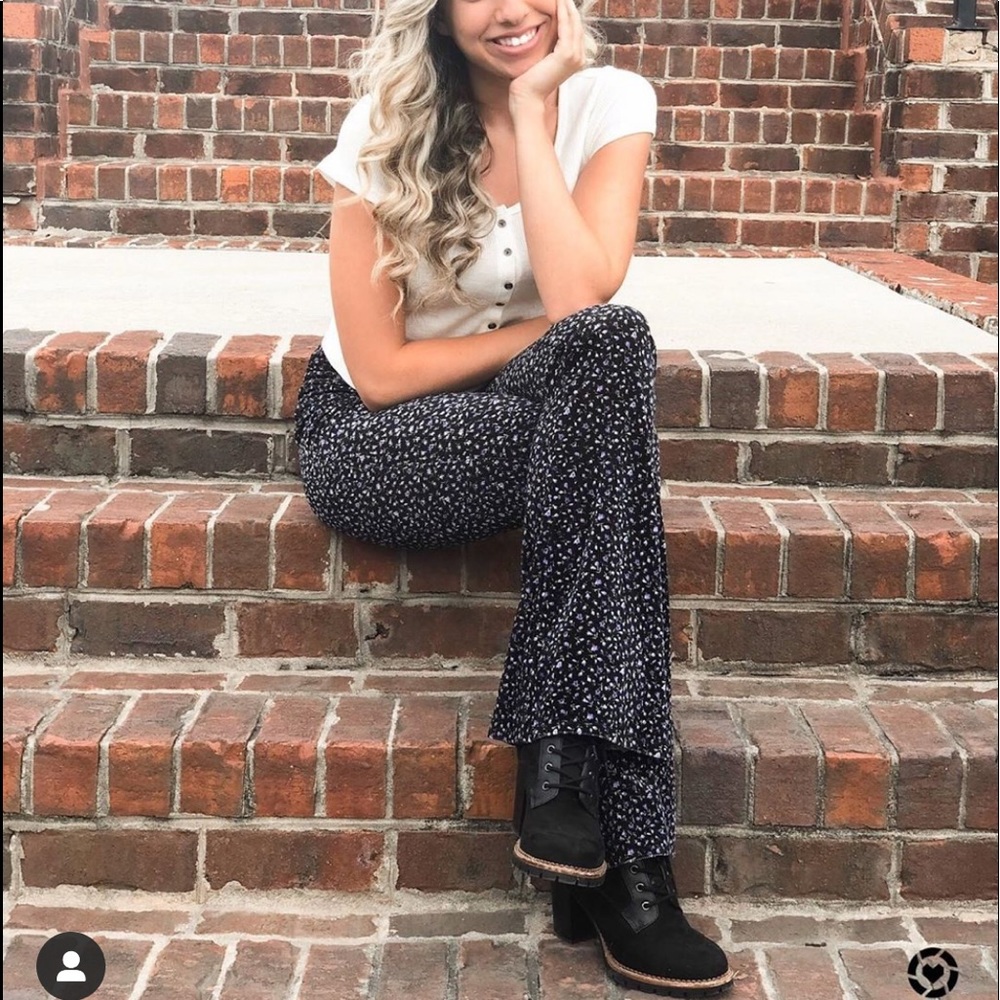 Floral Flared Pants